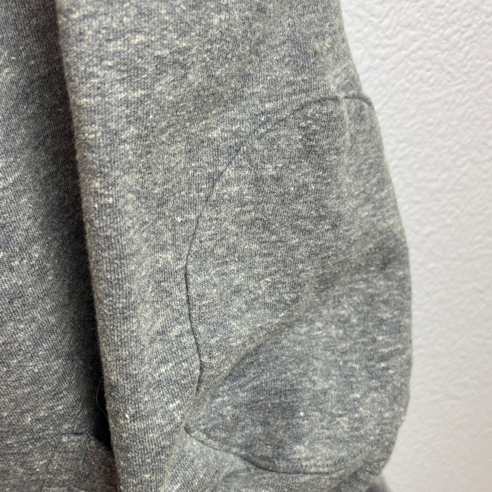 Levi's Charcoal Gray Blue Collar Men’s Cardigan Sweatshirt with Elbow Patches - Picture 3 of 6